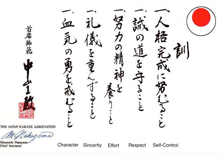 JKA Mauritius - Karate Mauritius Philosophy